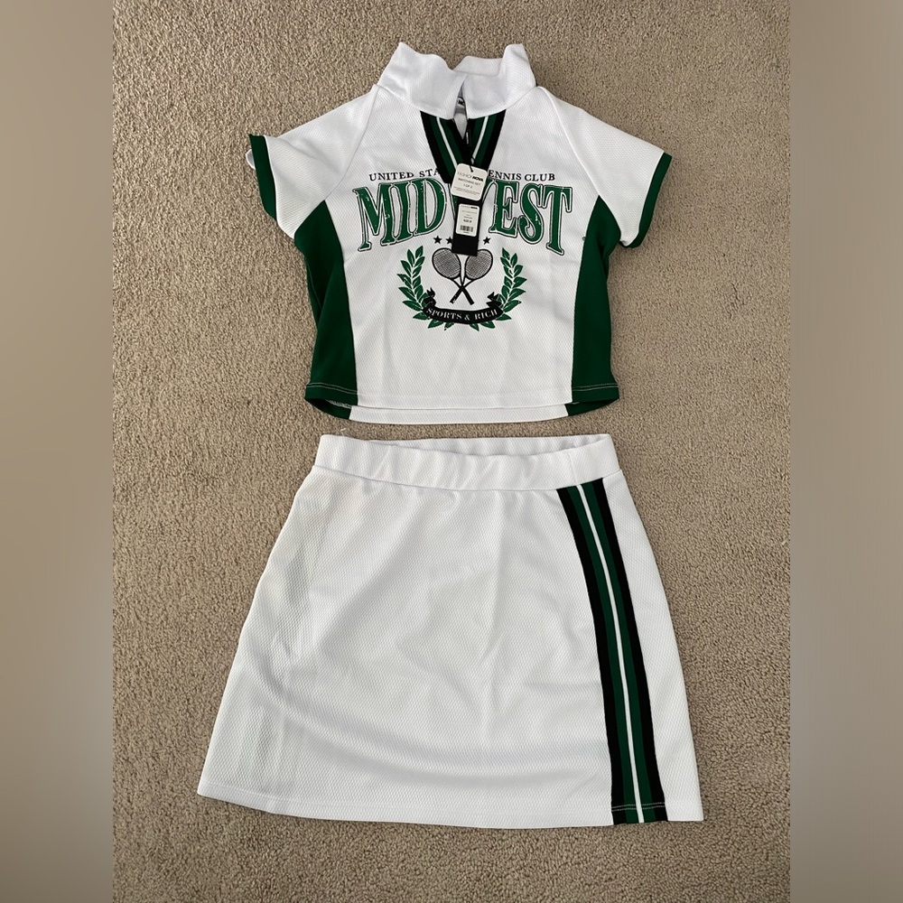 2 Piece Tennis Skirt Set